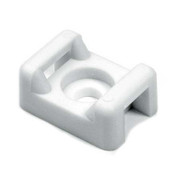 TYTON CABLE TIE MOUNT W6 SIZE SCREW FOR CABLE TIES T18-T50 50LB TENSILE STRENGTH WHITE