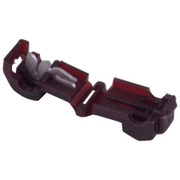 HAINES PRODUCTS T-TAP DISCONNECT FOR WIRE SIZES 22-18 250 TAB MATES WITH MALE QUICK SLIDE CONNECTOR RED