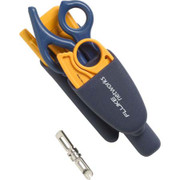 FLUKE NETWORKS IS40 PRO-TOOL KIT INCLUDES D814 IMPACT TOOL D-SNIPS CABLE STRIPPER EVERSHARP 66110 C CUT BLADE & PROBE PIC