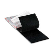 3M 2 INCH FASTENER HIGH PERFORMANCE PSA NYLON LOOP W RUBBER ADHESIVE AND BLACK POLYPROPYLENE FILM L LINER 015 INCH ENGAGED THICKNESS 50 YD ROLL