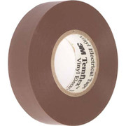 3M TEMFLEX VINYL ELECTRICAL TAPE MADE WITH PVC TAPE WILL WITHSTAND UP TO 80C176F 34 INCH 66' BRO OWN