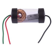 HAINES PRODUCTS 25A ALTERNATOR NOISE SUPRESSOR FOR HIGH POWER APPLICATIONS USES A CHOKE COIL CAPACIT TOR COMBINATION TO REDUCE ALTERNATOR WHINE