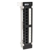 12-PORT CAT65 WALL-MOUNT VERTICAL 110 PATCH PANEL