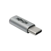 TRIPP LITE USB 20 ADAPTER USB-C TO USB MICRO-B MF SILVER