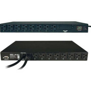 TRIPP LITE SINGLE-PHASE AUTO TRANSFER SWITCHMETERED PDU 20A 120V 1U HORIZONTAL RACKMOUNT 16 5-1520 0R OUTLETS 2 L5-20P/5-20P ADAPTERS