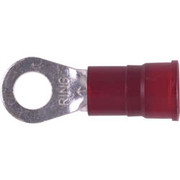 3M NYLON INSULATED RING TERMINAL WITH BRAZED SEAM FOR 8 GAUGE WIRE AND 14 INCH STUD OR SCREW SIZE 2 200 PER BOX