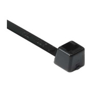 HELLERMANNTYTON STANDARD CABLE TIE 8 INCH LONG 50LB TENSILE STRENGTH PA66 BLACK PACK OF 100
