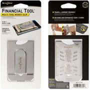 FINANCIAL TOOL MULTI TOOL MONEY CLIP - STAINLESS