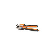 THOMAS AND BETTS MANUAL CRIMP TOOL FOR CRIMPING D E F G H NON-INSULATED TERMINALS FEATURES COMFORT C CRIMP ERGONOMIC DESIGN AND SHURE-TAKE RATCHET