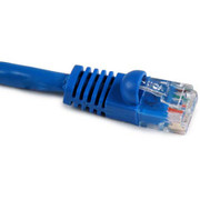 HELLERMANTYTON 14 FOOT CATEGORY 5E PATCH CABLE RJ45 PLUG CONNECTORS MOLDED ENDS SNAG PROOF BLUE JACK KET