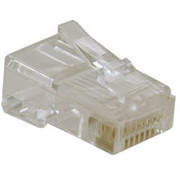 RJ45 PLUGS SOLIDSTRANDED CONDUCTOR 4-PAIR CAT5E
