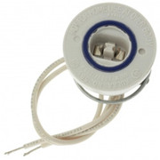 RECESSED DOUBLE CONTACT SOCKET WITH PLUNGER END FOR HO LAMP SIGN APPLICATIONS