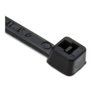 HELLERMANNTYTON STANDARD CABLE TIE 8 INCH LONG 18LB TENSILE STRENGTH PA66 BLACK 1000PKG