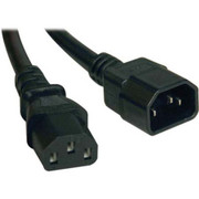 TRIPP LITE 2' 18AWG AC POWER CORD PLUG TYPE IEC-320-C14 MALE TO IEC-320-C13 FEMALE