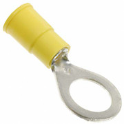 3M VINYL INSULATED RING TERMINAL WITH BUTTED SEAM FOR WIRE SIZES 12-10 AND 38 INCH STUD COLOR YELLO OW SINGLE Replacement