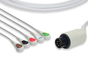 DIRECT-CONNECT ECG CABLES 5 LEADS SNAP