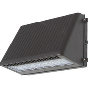 LITESPAN WALLPACK TRAPEZOID LED 80W 8800LM 5000K BRONZE 347-480V