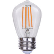 LED ADVANTAGE FILAMENT S14 320 DEG 4W-300LM DIMMABLE 80CRI 2700K E26 120VAC CLEAR