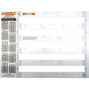ARCTIC CAT STUD TEMPLATE - 120 129 137 146 154-INCH 2-PLY TRACKS Replacement