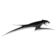 ARCTIC CAT DYMOFLEX AIRCAT EMBOSSED HOOD EMBLEM - BLACK WITH CHROME TRIM Replacement