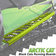 ARCTIC CAT BLACK CATS MACHINED BOARDS - HYPER GREEN - 2017-2020 M Replacement