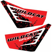 ARCTIC CAT WRAPS ALUMINUM DOOR GRAPHICS - BLACK RED - 2015 WILDCAT SPORT XT Replacement