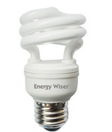 9W CFL 120 Volts T2 Coil 2700K - E26 Replacement