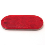 OVAL RED REFLECTOR WADHESIVE