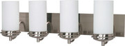 POLARIS 4 LIGHT CFL 30INCH VANITY 4 13W GU24 LAMPS INCLUDED BRUSHED NICKEL CONTEMPORARY