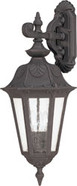 CORTLAND 3 LIGHT LARGE WALL LANTERN ARM DOWN WITH SEEDED GLASS SATIN IRON ORE TRADITIONAL