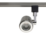 1 LIGHT LED 12W TRACK HEAD TAPER BACK BRUSHED NICKEL 36 DEGREE BEAM BRUSHED NICKEL CONTEMPORARY