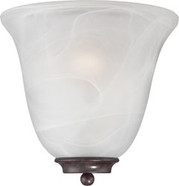 EMPIRE 1 LIGHT WALL SCONCE OLD BRONZE WITH ALABASTER GLASS OLD BRONZE TRADITIONAL