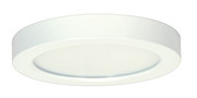 13.5 WATT 7 INCH FLUSH MOUNT LED FIXTURE 3000K ROUND SHAPE WHITE FINISH 277 VOLTS