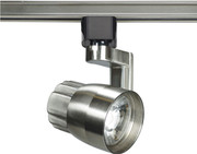 1 LIGHT LED 12W TRACK HEAD ANGLE ARM BRUSHED NICKEL 24 DEGREE BEAM BRUSHED NICKEL CONTEMPORARY