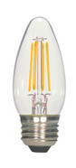 4.5 WATT C11 LED CLEAR MEDIUM BASE 2700K 470 LUMENS 120 VOLTS CARDED