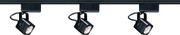 3 LIGHT MR16 SQUARE TRACK KIT LOW VOLTAGE BLACK TRANSITIONAL