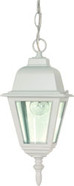 BRITON 1 LIGHT 10 INCH HANGING LANTERN WITH CLEAR GLASS WHITE TRADITIONAL