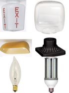 5 INCH NECKLESS BALL HOLDER KIT WHITE FINISH FOR 5 1/4 INCH DIAMETER GLASS 8 FOOT 18/3 SVT INCLUDES