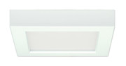 10.5 WATT 5.5 INCH FLUSH MOUNT LED FIXTURE 4000K SQUARE SHAPE WHITE FINISH 120 VOLTS