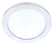 25 WATT 13 INCH FLUSH MOUNT LED FIXTURE 3000K ROUND SHAPE WHITE FINISH 120 VOLTS