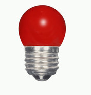 1.2 WATT LED S11 CERAMIC RED MEDIUM BASE 120 VOLTS