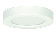 10.5 WATT 5.5 INCH FLUSH MOUNT LED FIXTURE 3000K ROUND SHAPE WHITE FINISH 120 VOLTS