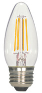 5.5 WATT C11 LED CLEAR MEDIUM BASE 2700K 500 LUMENS 120 VOLTS