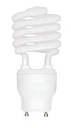 23 WATT MINI SPIRAL COMPACT FLUORESCENT 3500K 82 CRI GU24 BASE 120 VOLTS