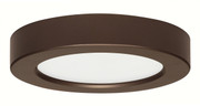 10.5 WATT 5.5 INCH FLUSH MOUNT LED FIXTURE 3000K ROUND SHAPE BRONZE FINISH 120 VOLTS