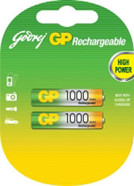 GP AA SMART ENERGY 1000MAH NIMH BATTERY 2PK