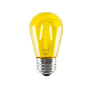 LED2S14YLWFIL 2-WATT LED S14 SIGN BULB 10W EQUIVALENT MEDIUM BASE YELLOW