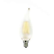 LED2CA1027KFILE12F 2 WATT LED FROST FILAMENT CA10 BULB CANDELABRA E12 BASE FROST FINISH