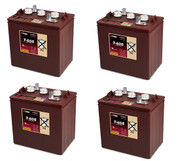 6 VOLT DEEP-CYCLE FLOODED BATTERY GC2 210AH 4 PACK 24 TOTAL VOLTS