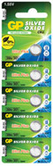 GP 386 ULTRA SILVER OXIDE BUTTON CELL 5PC TEAR STRIP TS